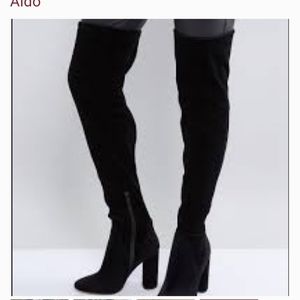 ALDO Tenesha Velvet Over The Knee Boots